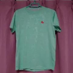 【値下げ】Disney ミッキーマウス 総柄 Tシャツ ミントグリーン