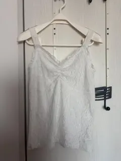 グレイル　ホワイト　レース　キャミソール F