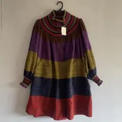 Toyoko Saito ニットコート マルチカラーのサムネイル