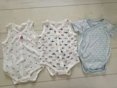 メッシュ タンクトップ ロンパース肌着 60サイズ 3枚セット★