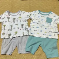 ユニクロ　ベビー半袖パジャマ80cm 2着セット