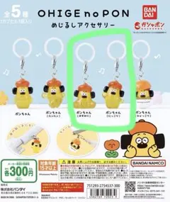 おひげのポン　めじるしアクセサリー　2種セット　ガチャ　ポンちゃん