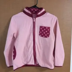 130サイズ　ピンク フリースジャケット