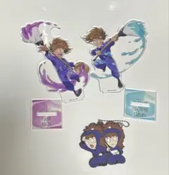 忍たま セガラッキーくじ アクリルスタンド　双忍 ラバーキーホルダー