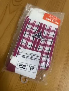 【新品未使用】adidas チェック柄　ミドルソックス 22〜24cmのサムネイル