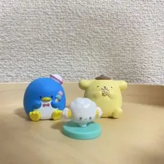 サンリオガチャ3点セット　コギュミン　ポムポムプリン　タキシードサム　ガチャポン