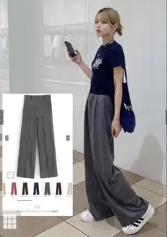 センタープレス スラックス