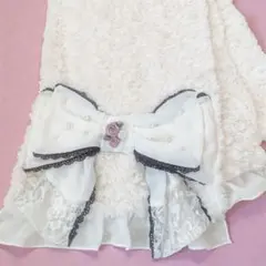 【美品】axes femme アクシーズファム リボンマフラー 170×25cm