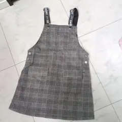 CADENCE チェック柄 ジャンバースカート　150