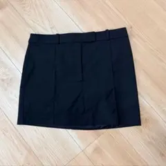 【サイズ確認必須】H&M ブラック ミニスカート スカート 黒 / ほぼ新品のサムネイル