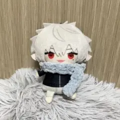 にじぱぺ ぬい服 モコモコ マフラー 水色 薄ピンク 2点