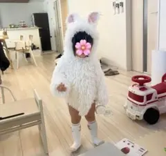 うさぎ コスチューム ベビー ロンパース もこもこ 着ぐるみ ハロウィンイースタ