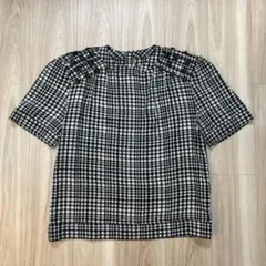 d'zzit ギンガムチェック トップス ブラウス