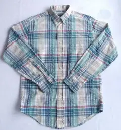 L.L.BEAN 　長袖シャツ　チェック　香港製