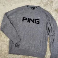PING ピュアカシミヤニットセーター ゴルフ 大きいサイズ
