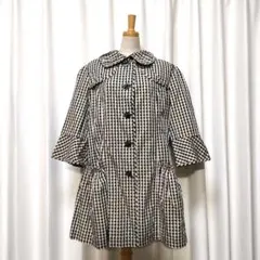 【美品】+RICO HIROKO BIS ヒロコビス チェック柄 コートのサムネイル
