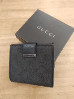 GUCCI折り財布 GGキャンバス ジャガード ジャッキー ブラック - メルカリ