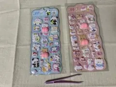 ♡おしりシール　ぷっくり　ぷにぷに　立体シール　2枚セット+ピンセット 1本