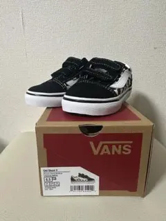 VANS Old Skool V 6.5J ブラック/ホワイト