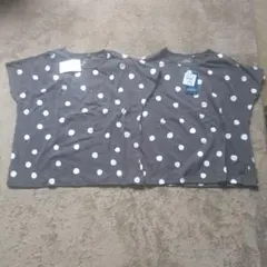 新品 ELFINDOLL ドット柄 Tシャツ 120cm　2枚セットのサムネイル