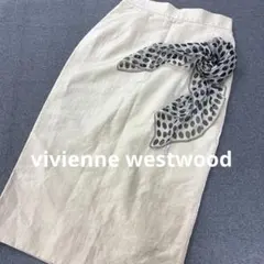 K327◯ viviennewestwood スカート ドット柄 シルクスカーフのサムネイル