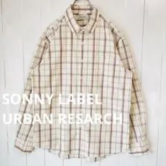 UR SONNY LABEL レギュラーカラー チェックシャツ