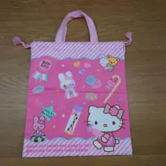 ハローキティ 巾着袋 ピンク