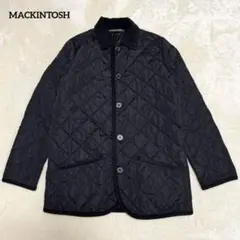 美品 マッキントッシュ コーデュロイ襟 キルティングジャケット 黒 M