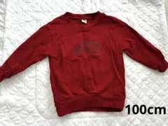 【美品】赤 自動車刺繍 トレーナー　petit main 100cm