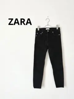 ZARA ブラックデニム スキニーパンツ 黒 ストレッチ 美脚 カジュアル