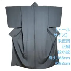 【トールサイズ】未使用 正絹 江戸小紋（鮫小紋） 青 身丈168cm裄68cm 2026年最新】江戸小紋 トールサイズの人気アイテム - メルカリ