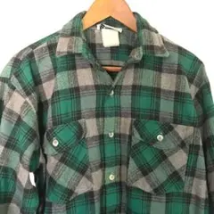 80s 90s AMANA オンブレヘビネルシャツ　L BIGMAC 5ブラザー