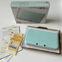 【極美品・付属品完備】 Nintendo 3DS LL ミント×ホワイト 本体