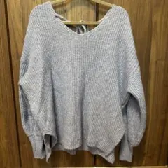 GRL グレイル バックリボン ニット セーター