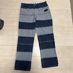 NINETY ストライプデザイン デニムパンツ