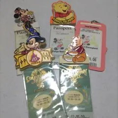 ディズニーランド使用済みチケットとホルダーセット