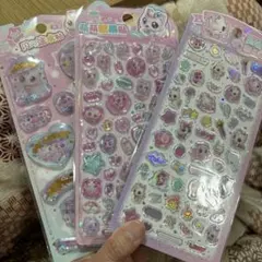 可愛いキャラクター ホログラムシールセット