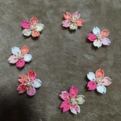 18 つまみ細工 ちりめん細工 花 桜