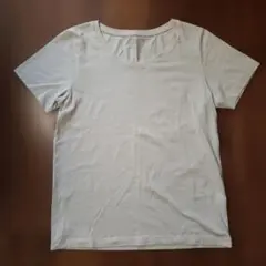 UNIQLO AIRism 半袖Tシャツ Mサイズ(ベージュ)