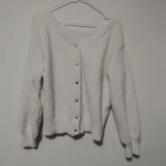GU 2WAYフェザーカーディガン(長袖)　Lサイズ