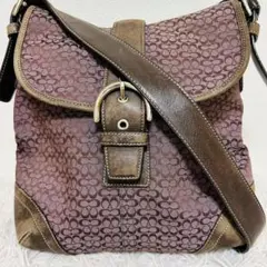 COACH 6376 ソーホー ショルダーバッグ 紫 シグネチャー