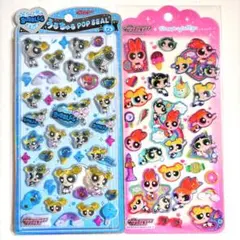 うるちゅるポップシール ドロップジュエリーシール 2枚セット パワーパフガールズ