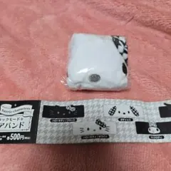 サンリオ　ガチャ　ブラックモードなヘアバンド　ハローキティ☆ホワイト