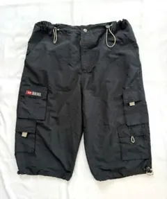 DIESEL ディーゼル カーゴショーツ ハーフパンツ 黒 y2k テックL相当のサムネイル