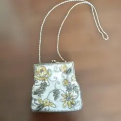 ミニポーチポシェット花柄刺繍