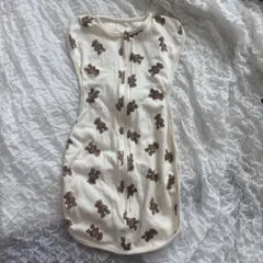 クマ柄スワドル　奇跡のおくるみ