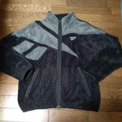 Reebok フリースジャケット ブラック/グレー