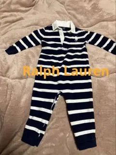 美品　Ralph Lauren ストライプロンパース
