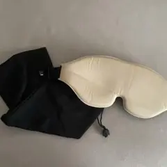 アイマスク 睡眠用 立体型 軽量 遮光 安眠 柔らかい ベージュ