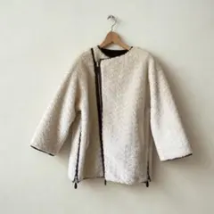 【美品】CASA FLINE カーサフライン リバーシブルコート ボア コート